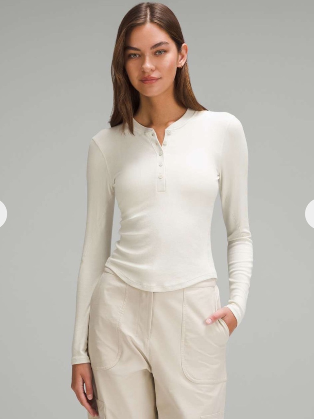 Lululemon Hold Tight Long-Sleeve Henley
Bone